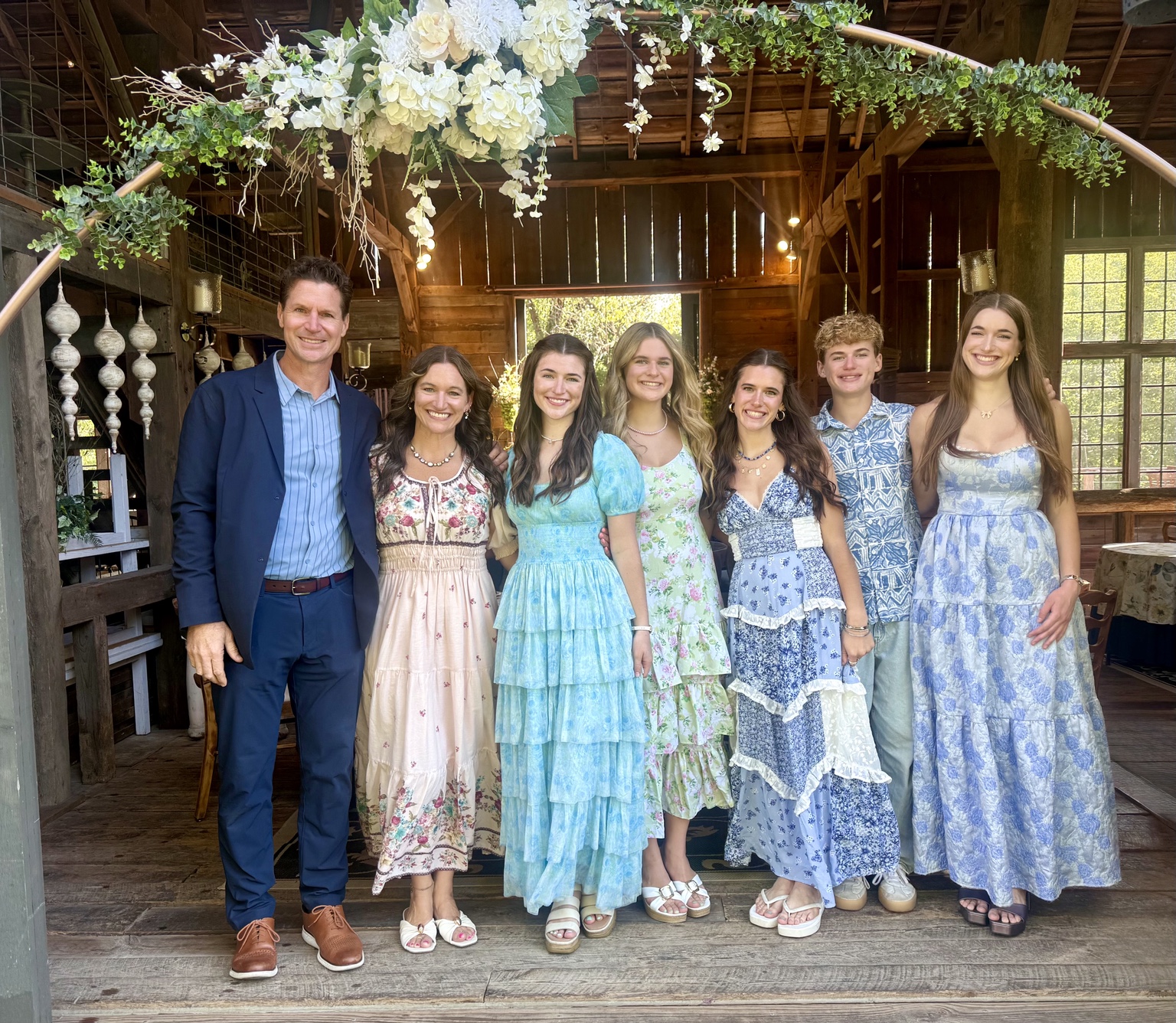 William Kumprey with his wife and five children